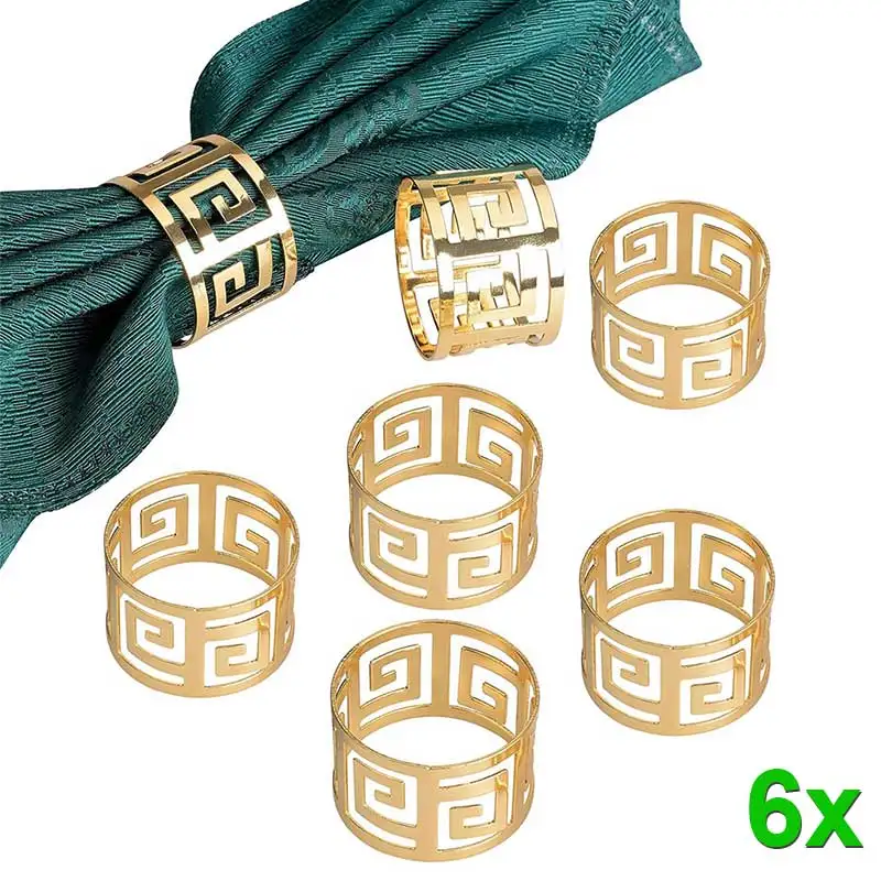 6pcs Serviette Rings Napkin Holder West Dinner Towel Napkin Ring Party Decoration Table Decoration In Stock
6pcs Serviette Rings Napkin Holder West Dinner Towel Napkin Ring Party Decoration Table Decoration In Stock