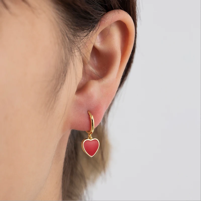 SIPENGJEL Fashion New Love Heart Hoop Earrings Elegant Lovely Romantic Pendant Earrings For Women Couple Handmade Jewelry Gift
SIPENGJEL Fashion New Love Heart Hoop Earrings Elegant Lovely Romantic Pendant Earrings For Women Couple Handmade Jewelry Gift