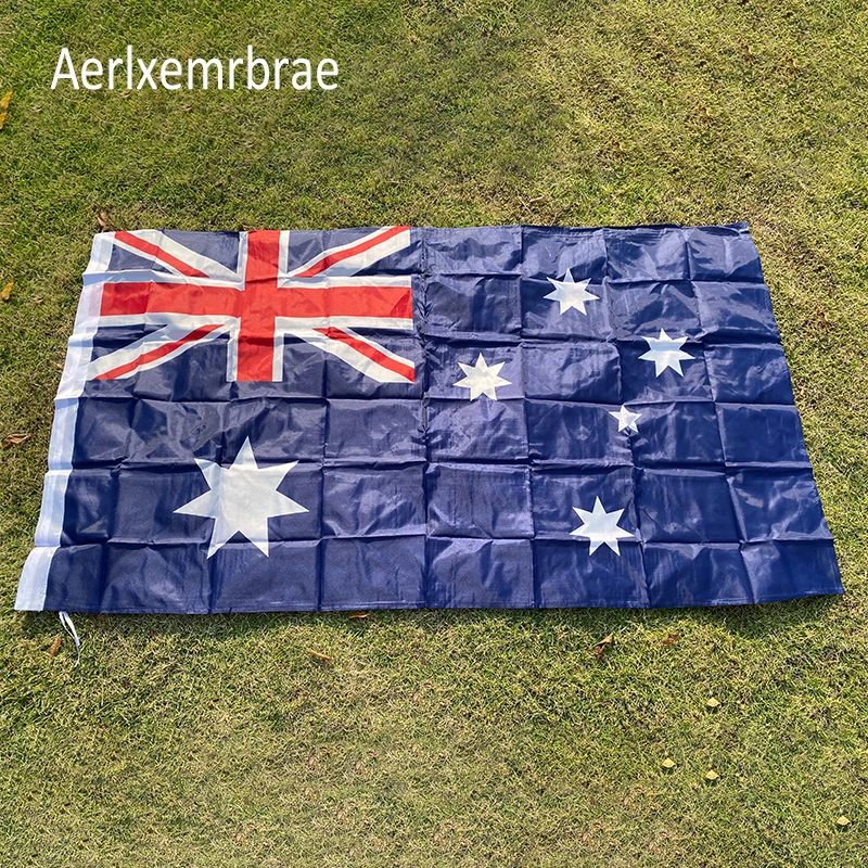 

Australian Banner 3ft x 5ft Hanging Flag Polyester Australia National Flag Banner Outdoor Indoor 150x90cm for Celebration