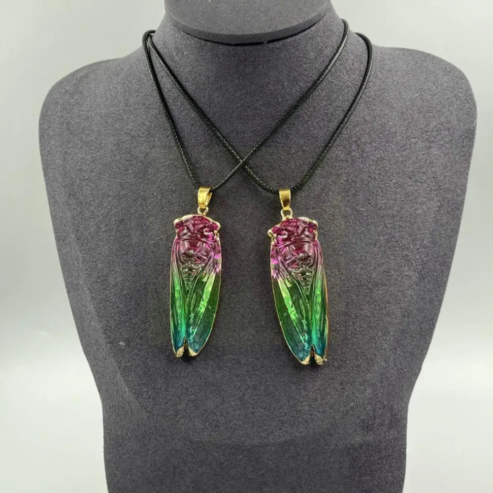 Rainbow Natural Crystal Colorful Cicada Pendant Gradient Jewelry Moth Pendant Color Fashion T8K9
Rainbow Natural Crystal Colorful Cicada Pendant Gradient Jewelry Moth Pendant Color Fashion T8K9