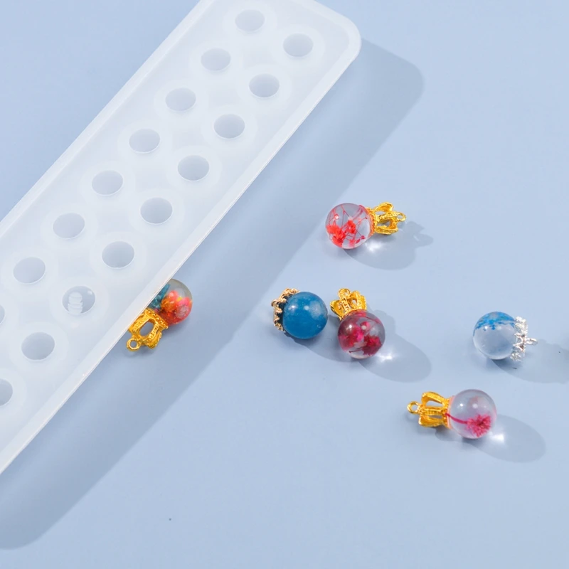 Spherical Bracelet Diamond Beads Crystal Epoxy Resin Mold Pendant Casting Silicone Mould DIY Crafts Necklace Jewelry Making Tool
Spherical Bracelet Diamond Beads Crystal Epoxy Resin Mold Pendant Casting Silicone Mould DIY Crafts Necklace Jewelry Making Tool