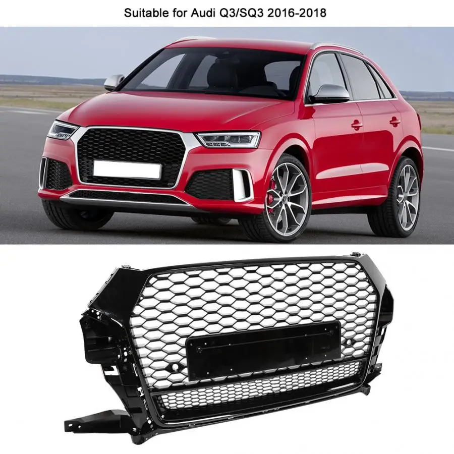 Решетка переднего бампера для Audi Q3/SQ3 2016 2017 2018 (установка для модели RSQ3), автомобильные аксессуары
Решетка переднего бампера для Audi Q3/SQ3 2016 2017 2018 (установка для модели RSQ3), автомобильные аксессуары