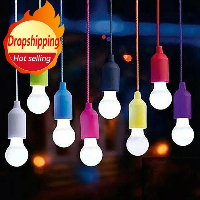 1/8X Battery Operated LED Light Bulb Pull Cord Reading Night Lamp Portable Hang
1/8X Battery Operated LED Light Bulb Pull Cord Reading Night Lamp Portable Hang