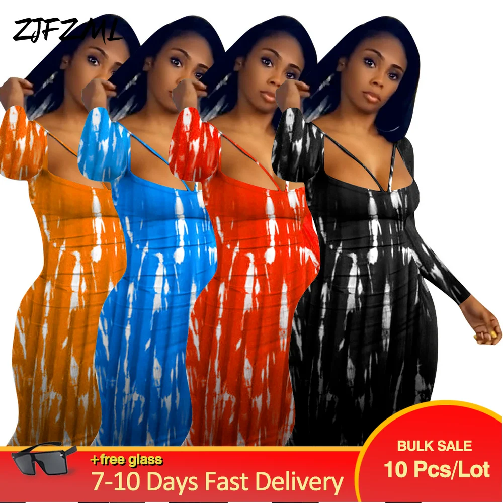 Bulk Items Wholesale Lots Women's Bodycon Dress Fashion Tie Dyeing Print Package Hip Dresses Harajuku Body-shaping Robe Femme
Bulk Items Wholesale Lots Women's Bodycon Dress Fashion Tie Dyeing Print Package Hip Dresses Harajuku Body-shaping Robe Femme