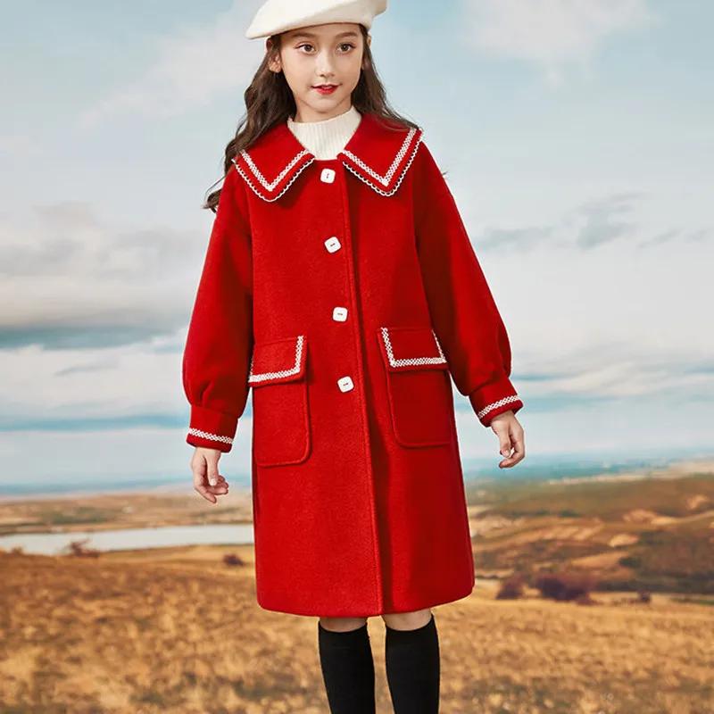 Baby Girls Thicken Winter Jackets Toddler Solid Blends Lambs Wool Clothes 2022 Kids Warm Outerwear Children Long Overcoat 
Baby Girls Thicken Winter Jackets Toddler Solid Blends Lambs Wool Clothes 2022 Kids Warm Outerwear Children Long Overcoat