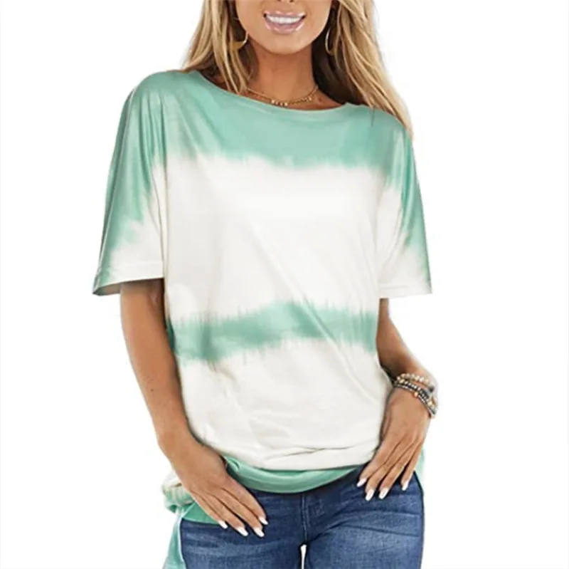 Women Tie Dye Casual O Neck T-Shirt Female Gradient Short Sleeve Cotton Loose Tshirts Summer Patchwork Leisure Tees Tops 5XL
Women Tie Dye Casual O Neck T-Shirt Female Gradient Short Sleeve Cotton Loose Tshirts Summer Patchwork Leisure Tees Tops 5XL