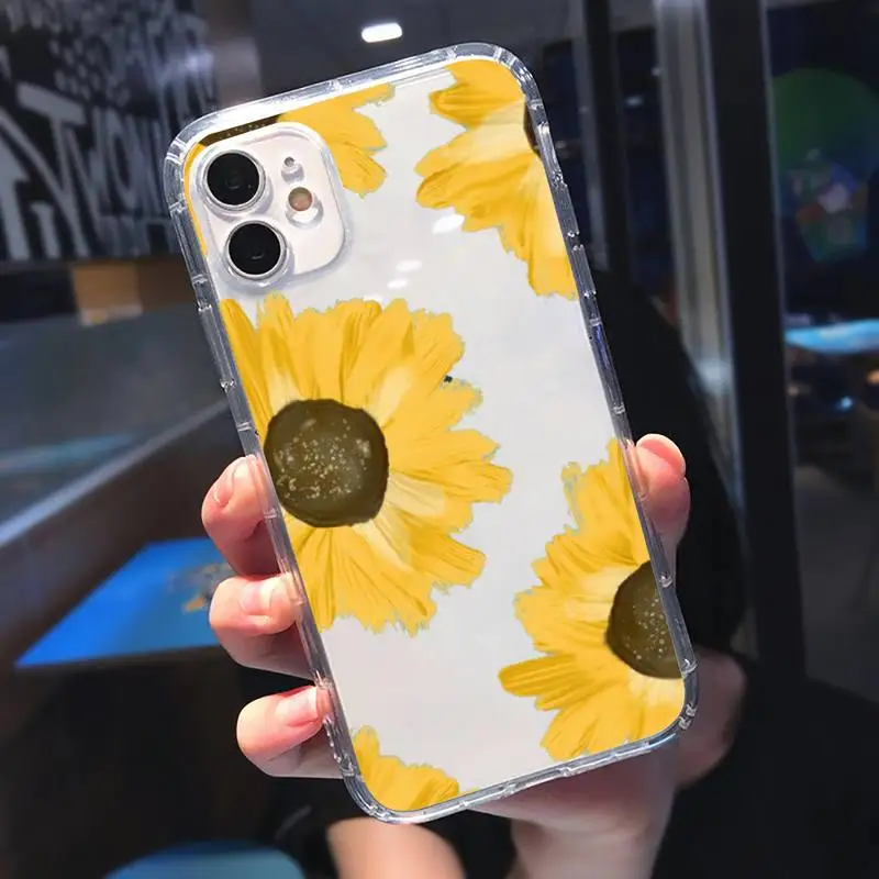 Cute cartoon daisy flower Phone Case Transparent soft For iphone 5 5s 5c se 6 6s 7 8 11 12 plus mini x xs xr pro max
Cute cartoon daisy flower Phone Case Transparent soft For iphone 5 5s 5c se 6 6s 7 8 11 12 plus mini x xs xr pro max