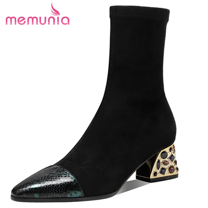 MEMUNIA 2021 New Arrival Genuine Leather Boots Comfortable Fashion Women Winter Boots Sexy Modern Sheos Hand Made Ankle Boots
MEMUNIA 2021 New Arrival Genuine Leather Boots Comfortable Fashion Women Winter Boots Sexy Modern Sheos Hand Made Ankle Boots