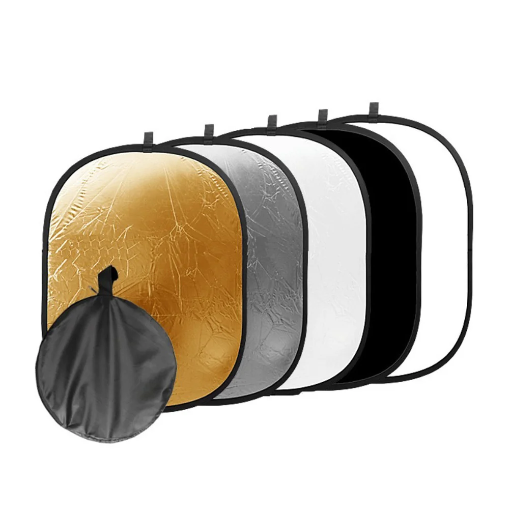 Professional 5-in-1 Oval Portable Collapsible Multi Disc Photography Studio Photo Camera Lighting Reflector 90 x 120cm
Professional 5-in-1 Oval Portable Collapsible Multi Disc Photography Studio Photo Camera Lighting Reflector 90 x 120cm