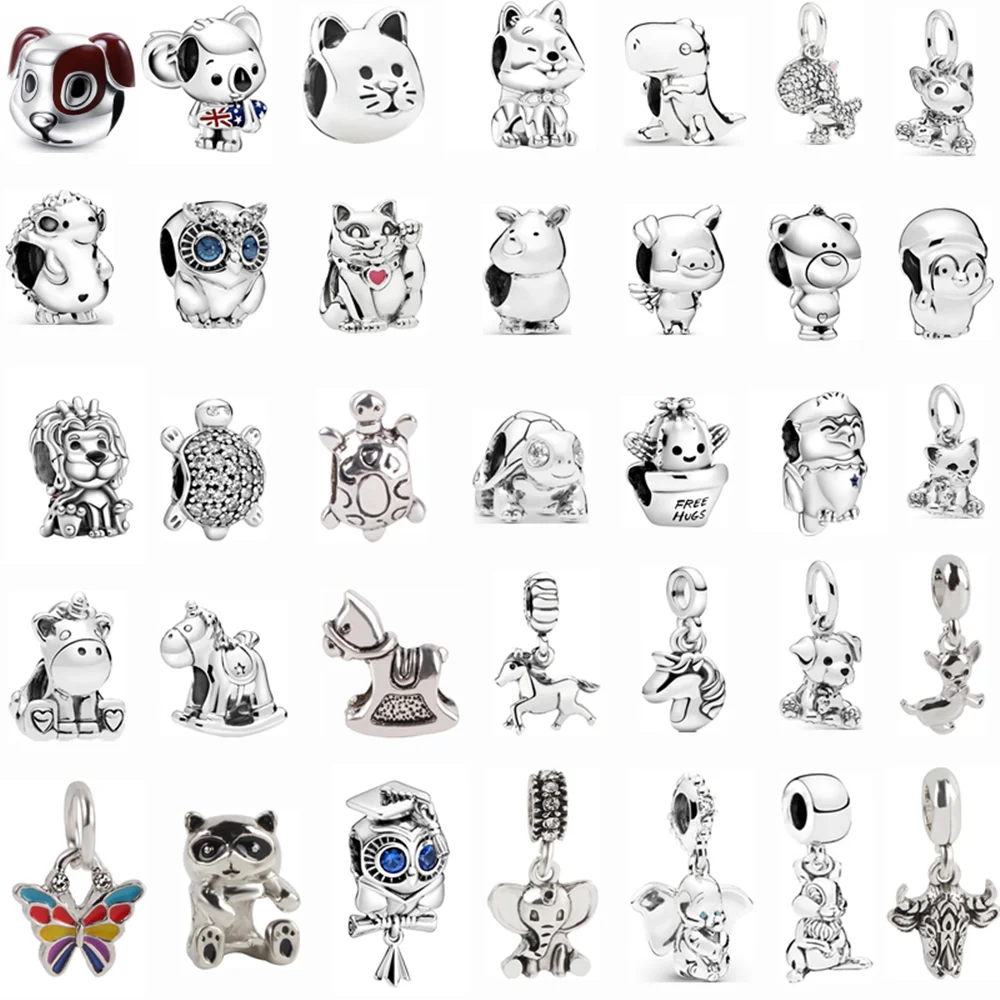 Ranqin Silver Color Animal Series Owl Lucky Cat Lion Charm Bead Fit Pandora Bracelet DIY Europe Women Original Authentic Jewelry
Ranqin Silver Color Animal Series Owl Lucky Cat Lion Charm Bead Fit Pandora Bracelet DIY Europe Women Original Authentic Jewelry