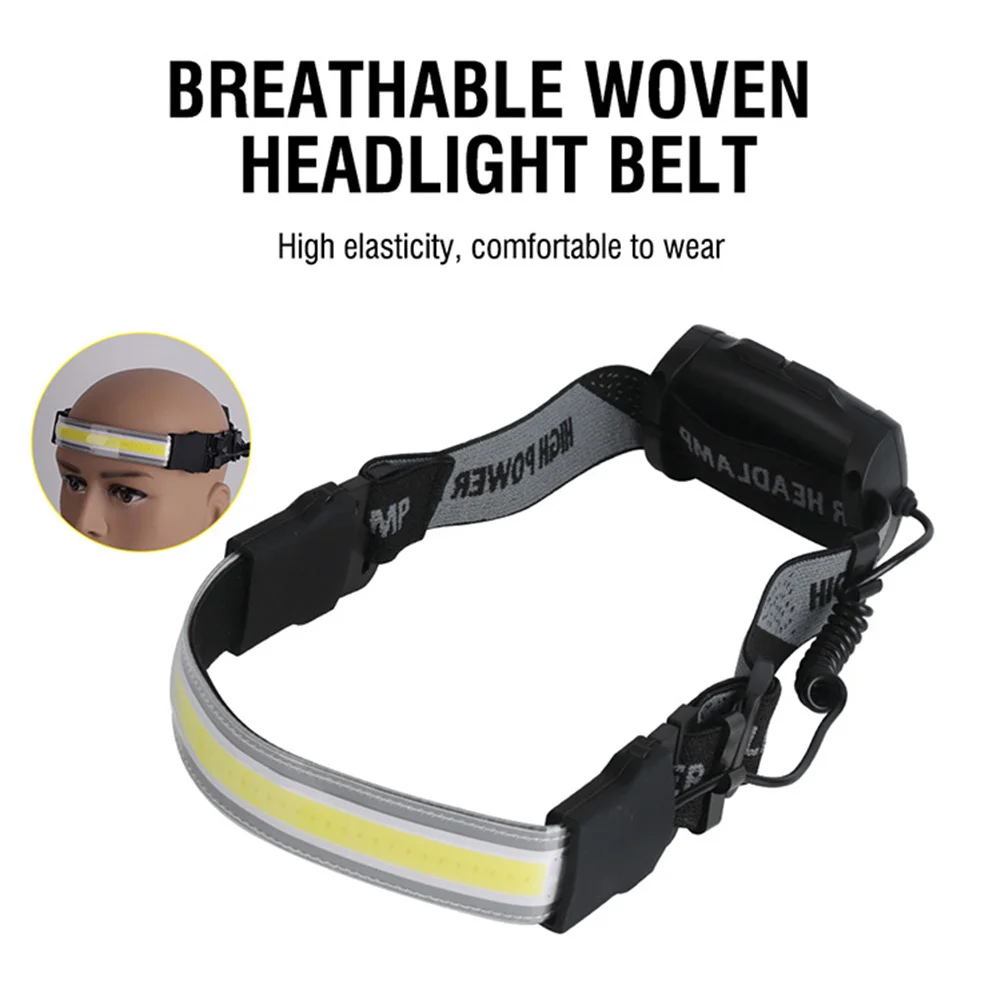 Headlamp Portable Mini COB LED Headlight with Built-in Battery Flashlight USB Rechargeable Head Lamp Hiking Torch
Headlamp Portable Mini COB LED Headlight with Built-in Battery Flashlight USB Rechargeable Head Lamp Hiking Torch