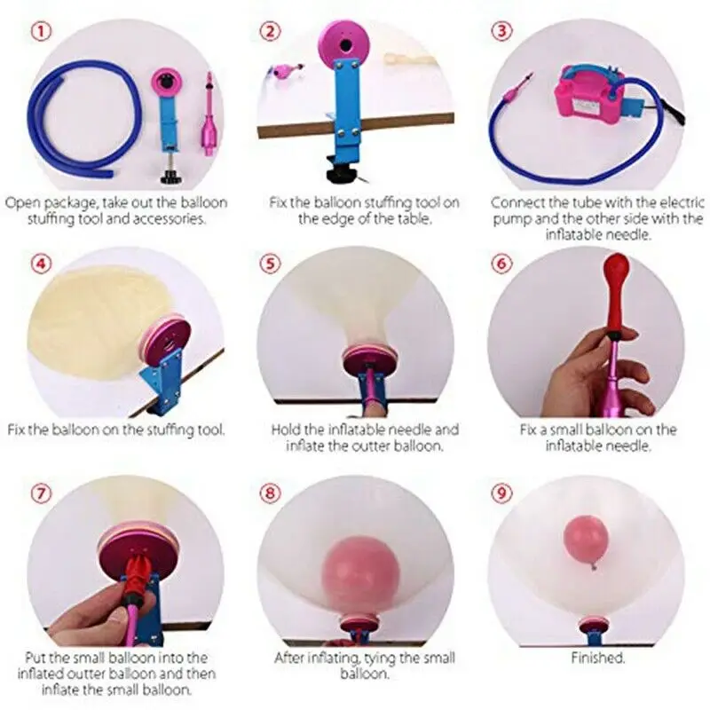 1 Set Insider Balloon Stuffing Tool Kit for Wedding Birthday Celebration Party Decoration Balloon Expander Balloon Associate
1 Set Insider Balloon Stuffing Tool Kit for Wedding Birthday Celebration Party Decoration Balloon Expander Balloon Associate