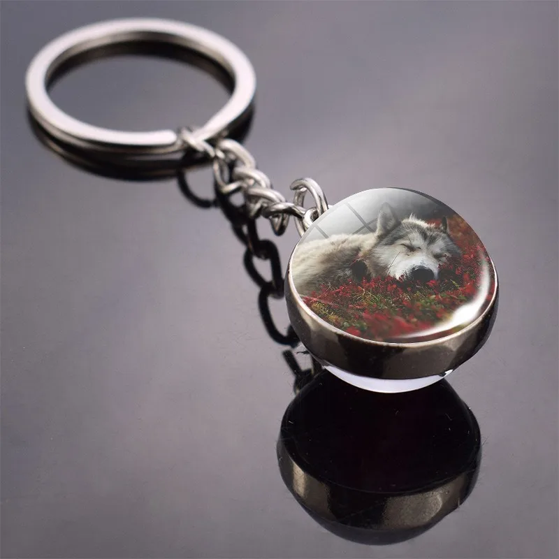 Independent Aesthetics Snow Wolf Keychain Metal Pendant Wolf Series Double-Sided Glass Ball Keychain Handmade Art Jewelry
Independent Aesthetics Snow Wolf Keychain Metal Pendant Wolf Series Double-Sided Glass Ball Keychain Handmade Art Jewelry