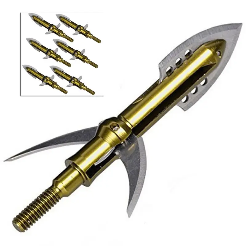 Archery Broadheads Arrow Heads 100grain 2 Expandable Blade Arrow Point
Archery Broadheads Arrow Heads 100grain 2 Expandable Blade Arrow Point