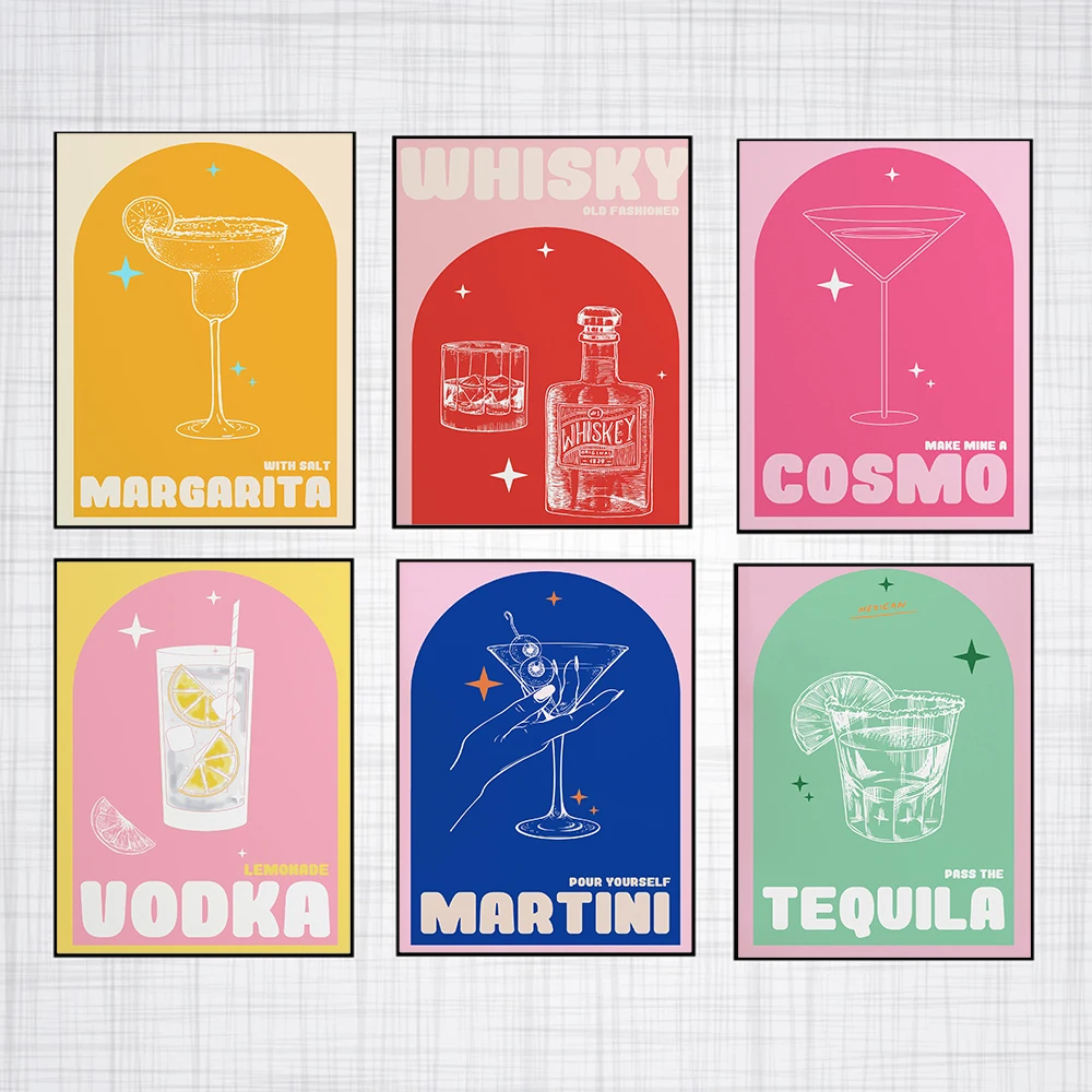 Nordic Poster Retro Cocktails Canvas Painting Vintage Art Print Minimalism Modern Picture For Kitchen On The Wall Home Decor
Nordic Poster Retro Cocktails Canvas Painting Vintage Art Print Minimalism Modern Picture For Kitchen On The Wall Home Decor