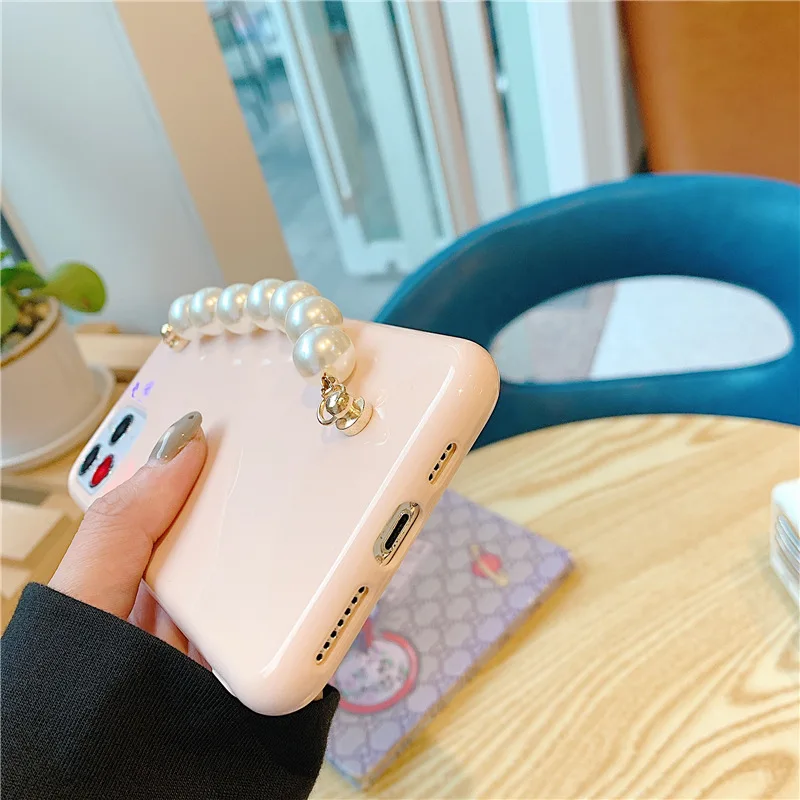 Girl Heart White Pearl Wristband Pink Applicable for 8plus Apple X Phone Case XS Max/XR/iPhone12
Girl Heart White Pearl Wristband Pink Applicable for 8plus Apple X Phone Case XS Max/XR/iPhone12