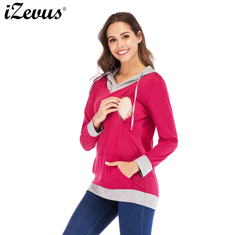 Spring and Autumn new maternity hoodies breastfeeding hooded sweater tops long sleeve maternity wear sweatshirt
Spring and Autumn new maternity hoodies breastfeeding hooded sweater tops long sleeve maternity wear sweatshirt