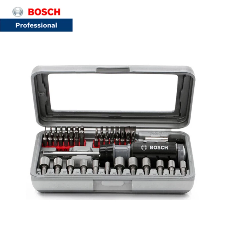 Bosch 46-piece Drill Bit Ratchet Hexagon Socket Screwdriver Combination Tool Set Multi-Function Chrome Vanadium Steel Forging
Bosch 46-piece Drill Bit Ratchet Hexagon Socket Screwdriver Combination Tool Set Multi-Function Chrome Vanadium Steel Forging