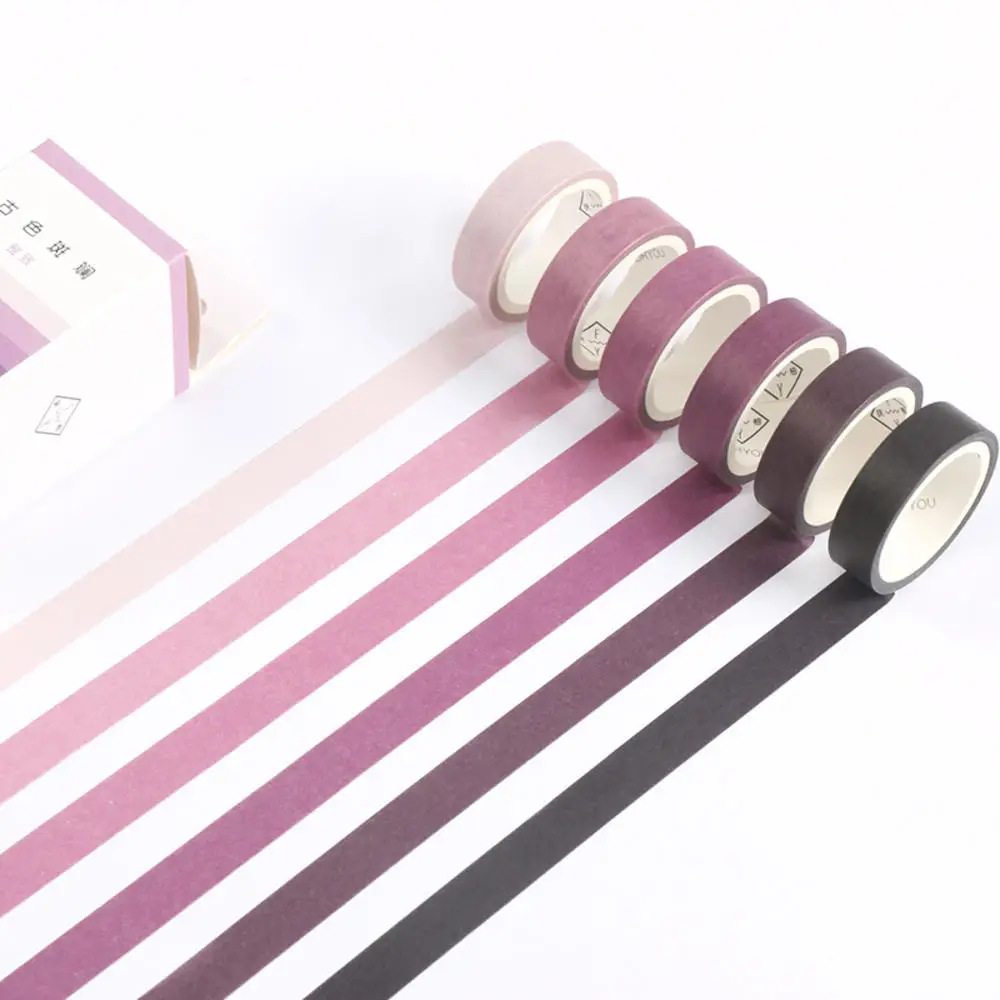 NEW 6pcs/set Masking Washi Tape Set Vintage Color Decorative Sticker DIY Adhesive Label for Scrapbooking Planner Diary Journal
NEW 6pcs/set Masking Washi Tape Set Vintage Color Decorative Sticker DIY Adhesive Label for Scrapbooking Planner Diary Journal
