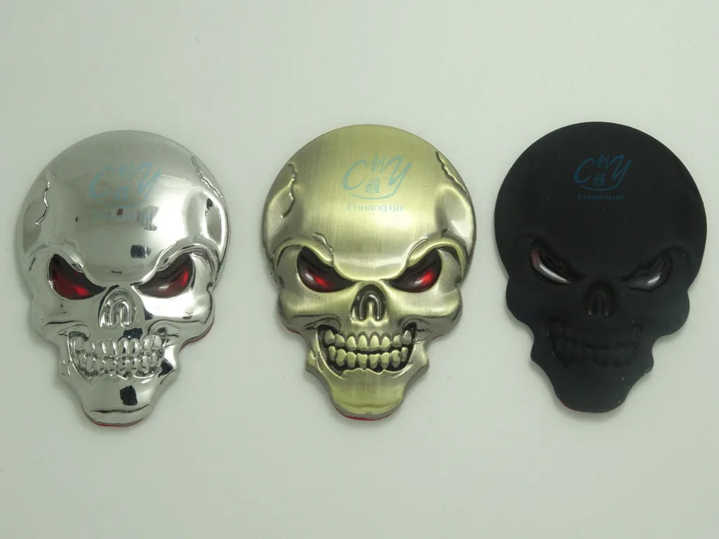 Cool 3D Metal Skull Devil Car Sticker Skeleton Emblem Car Motorcycle DIY Decoration Badge
Cool 3D Metal Skull Devil Car Sticker Skeleton Emblem Car Motorcycle DIY Decoration Badge