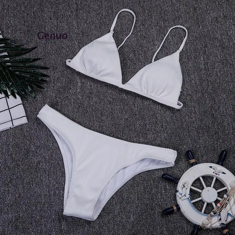 Girls Bikini Set Sexy Brazilian Swimsuit Small Cup High Cut Style Beach Biquini Solid Black/white Micro Swimwear Thong Bikinis
Girls Bikini Set Sexy Brazilian Swimsuit Small Cup High Cut Style Beach Biquini Solid Black/white Micro Swimwear Thong Bikinis