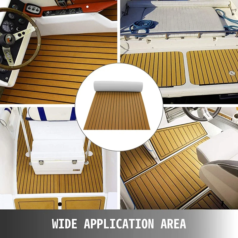 Foam Teak Decking EVA Foam Marine Flooring Faux Boat Decking Sheet Accessories Marine Brown Black 240X 45cm Brown
Foam Teak Decking EVA Foam Marine Flooring Faux Boat Decking Sheet Accessories Marine Brown Black 240X 45cm Brown