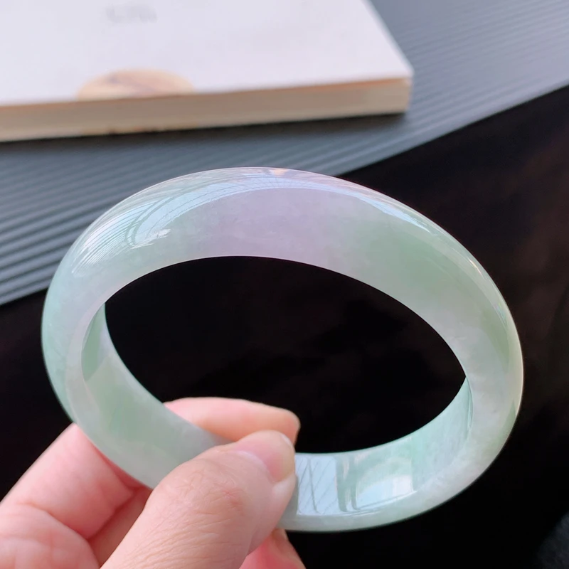 Natural Burmese Jadeite 54-64mm Light Purple Two-color Bracelet Elegant Princess Jewelry Best Gift Present
Natural Burmese Jadeite 54-64mm Light Purple Two-color Bracelet Elegant Princess Jewelry Best Gift Present