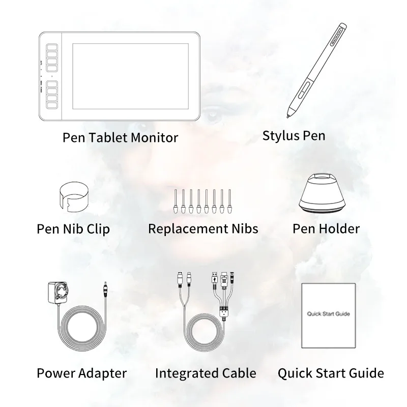 PD1161 IPS HD Drawing Tablet Monitor Graphic Painting Display With 8 Shortcut Keys & 8192 Levels Passive Pen
PD1161 IPS HD Drawing Tablet Monitor Graphic Painting Display With 8 Shortcut Keys & 8192 Levels Passive Pen