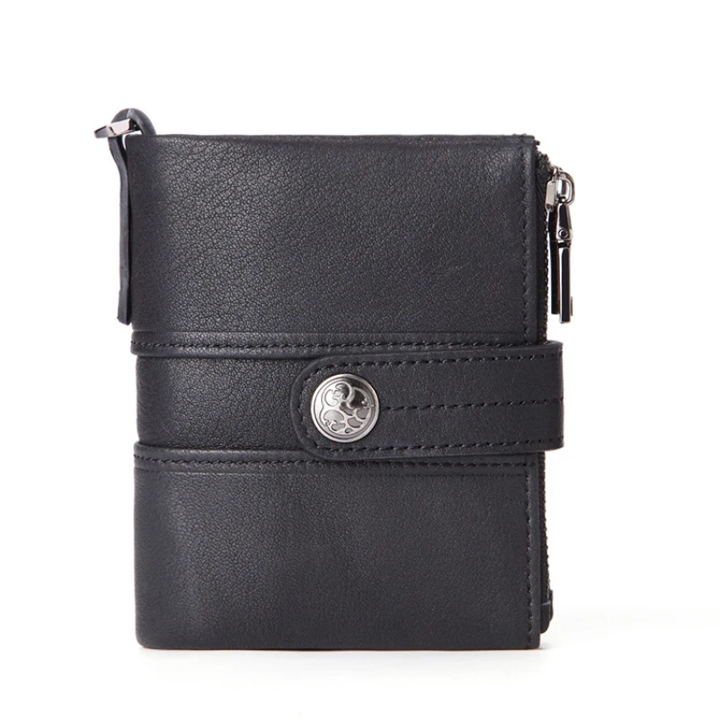 2021 RFID Anti-Theft Multifunctional Genuine Leather Wallet Buckle Zipper Retro Cowhide Men's Wallet Casual Coin Bag
2021 RFID Anti-Theft Multifunctional Genuine Leather Wallet Buckle Zipper Retro Cowhide Men's Wallet Casual Coin Bag