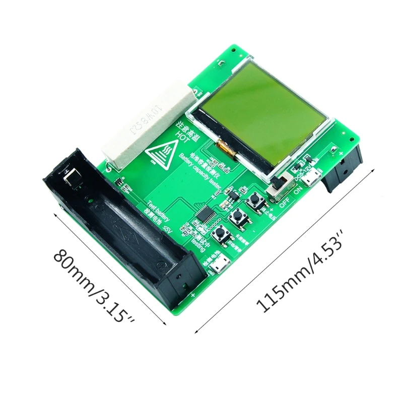 18650 Lithium Battery Capacity Tester MAh MWh Power Bank Detector Module 128X64 LCD Battery Capacity test 0~9999mAh
18650 Lithium Battery Capacity Tester MAh MWh Power Bank Detector Module 128X64 LCD Battery Capacity test 0~9999mAh