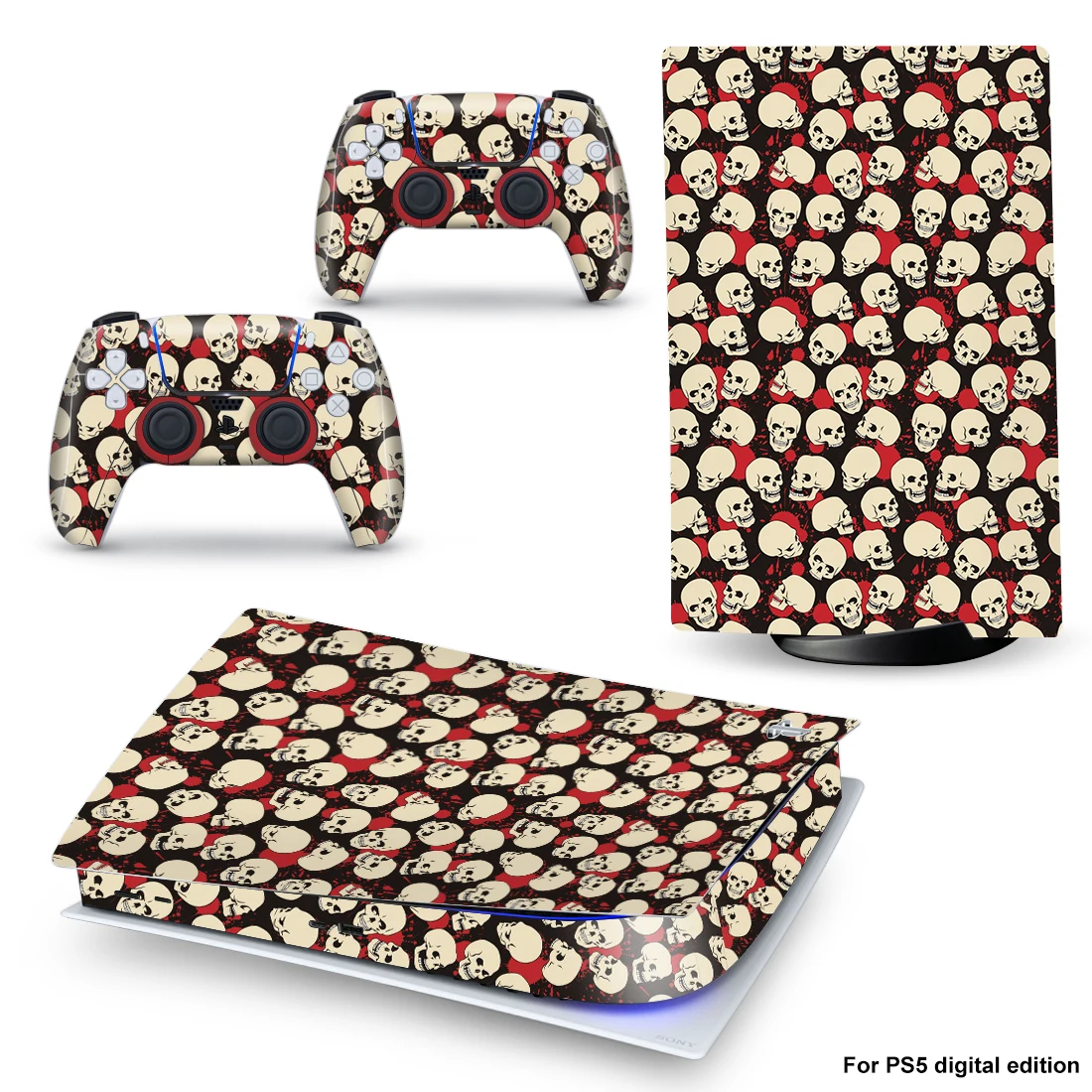 Little Skull Style PS5 Digital Edition Skin Sticker for Playstation 5 Console & 2 Controllers Decal Vinyl Protective Skins 3
Little Skull Style PS5 Digital Edition Skin Sticker for Playstation 5 Console & 2 Controllers Decal Vinyl Protective Skins 3
