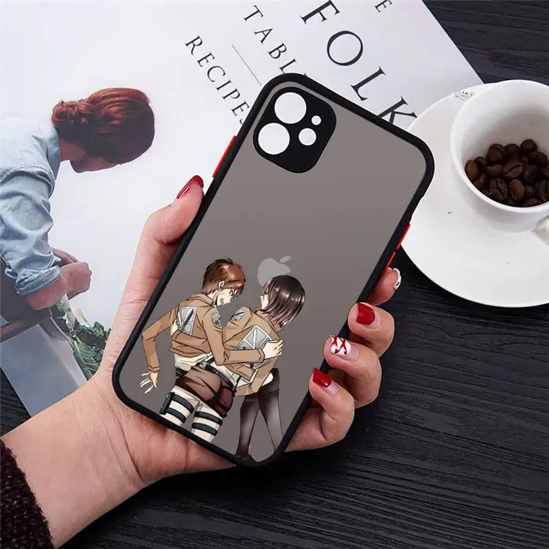 Japan Anime Attack on Titan Phone Cases Matte Transparent for iPhone 7 8 11 12 s mini pro X XS XR MAX Plus cover funda shell
Japan Anime Attack on Titan Phone Cases Matte Transparent for iPhone 7 8 11 12 s mini pro X XS XR MAX Plus cover funda shell