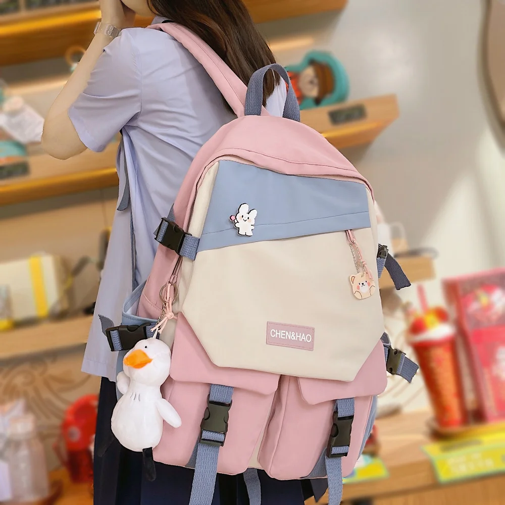 Водонепроницаемый рюкзак в стиле Харадзюку для девочек-подростков, модная трендовая Милая женская сумка для книг, милый женский ранец для н...
Водонепроницаемый рюкзак в стиле Харадзюку для девочек-подростков, модная трендовая Милая женская сумка для книг, милый женский ранец для н...