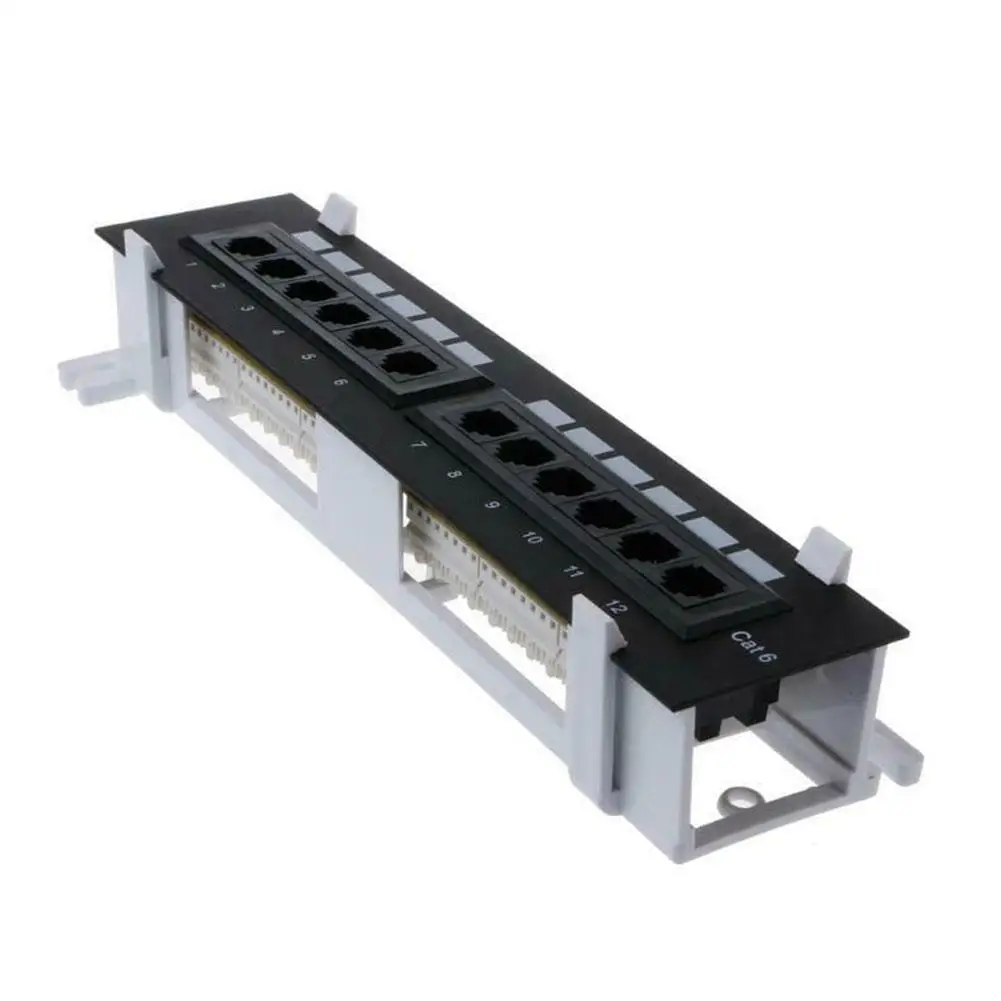 Network Tool Kit 12 Port CAT6 Patch Panel RJ45 Networking Mount Rack Wall with Mount Wall Bracket M4O9 
Network Tool Kit 12 Port CAT6 Patch Panel RJ45 Networking Mount Rack Wall with Mount Wall Bracket M4O9