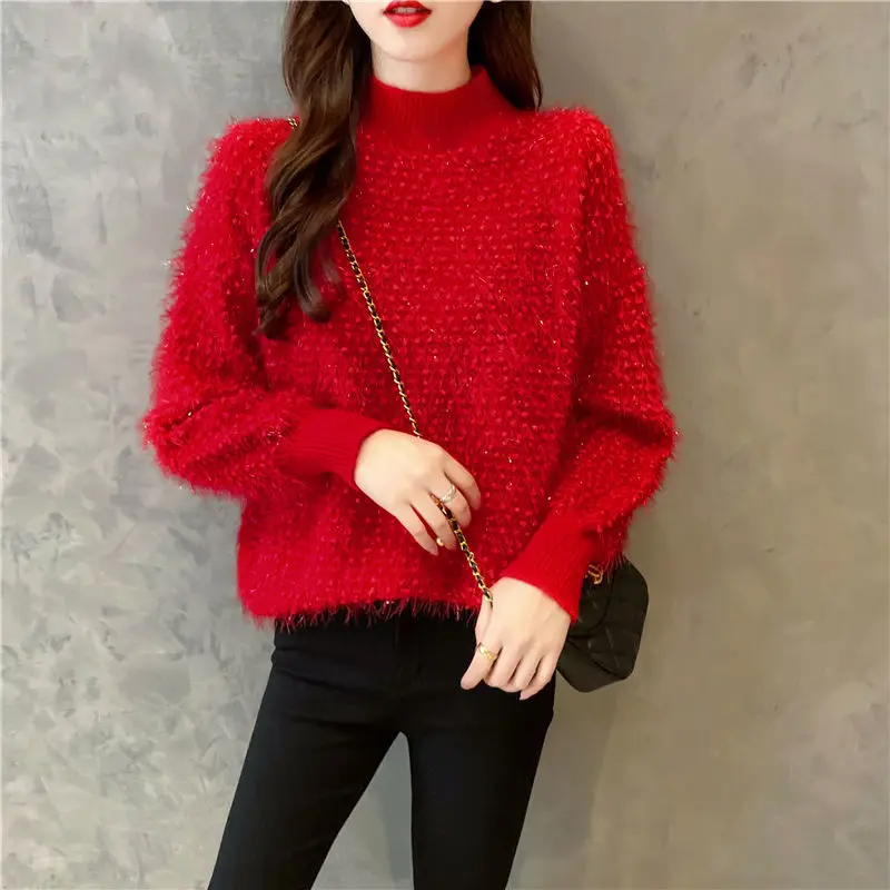 Ladies Sweaters 2022 Autumn Winter New Knitted Sweater Female Pullover Tops Fashion Warm Sweater Women Top
Ladies Sweaters 2022 Autumn Winter New Knitted Sweater Female Pullover Tops Fashion Warm Sweater Women Top