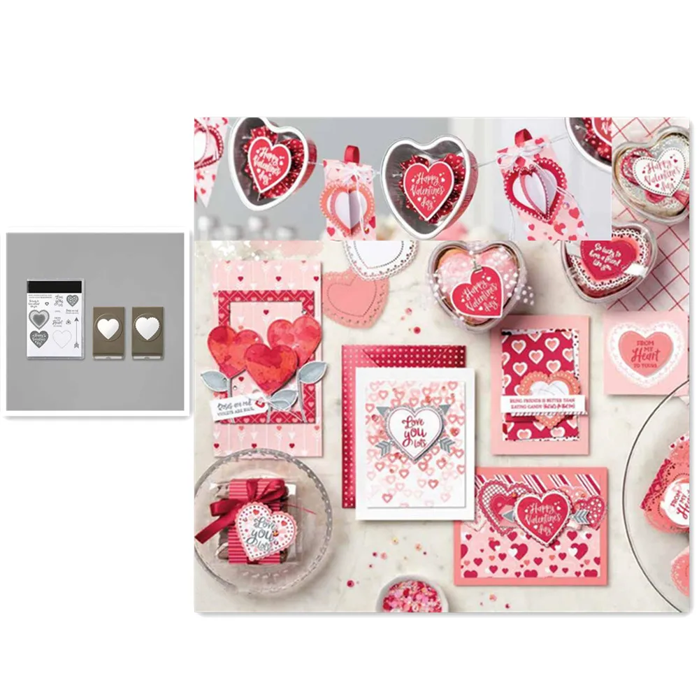 Love Heart Metal Cutting Dies and Stamps Stencil For DIY Scrapbooking Paper/photo Cards Embossing Dies
Love Heart Metal Cutting Dies and Stamps Stencil For DIY Scrapbooking Paper/photo Cards Embossing Dies
