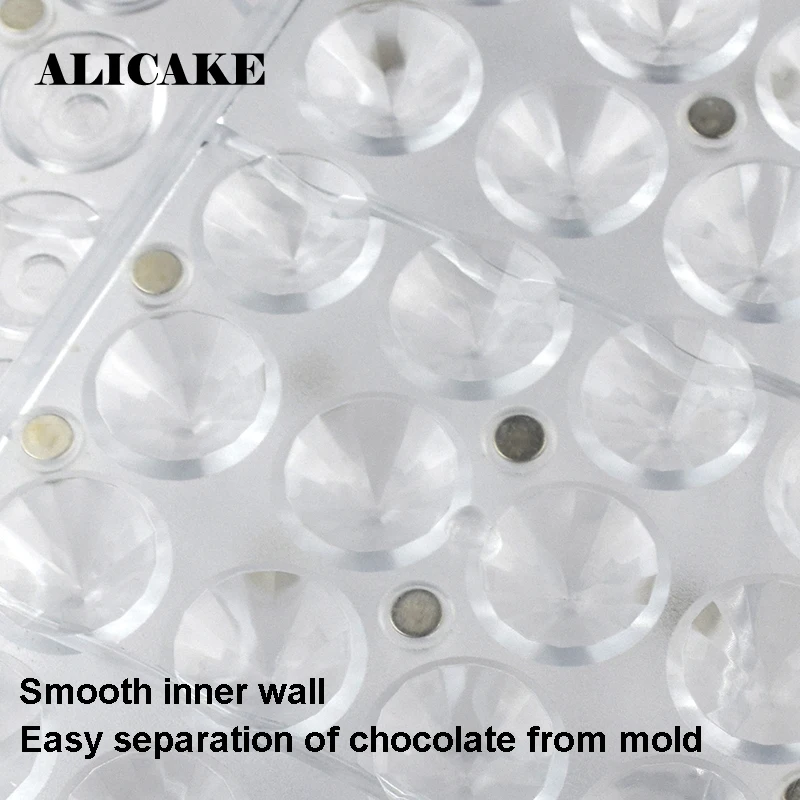 Chocolate Bar Mold Diamond Form Polycarbonate Plastic for Chocolate Candy Mould Tray Cake Decoration Bakery Baking Pastry Tools
Chocolate Bar Mold Diamond Form Polycarbonate Plastic for Chocolate Candy Mould Tray Cake Decoration Bakery Baking Pastry Tools