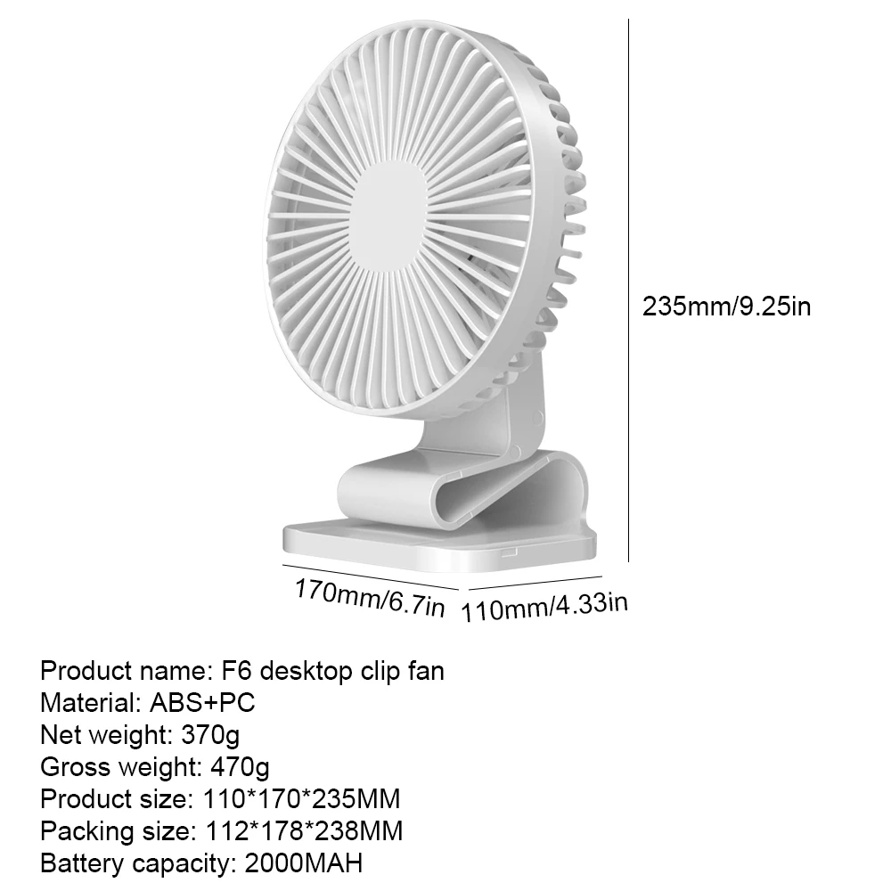 6 Inch Mini Portable Desk Fan USB Powered Super Mute Silent Air Cooling Fan For Home Office Desktop Car Outdoor High Quality
6 Inch Mini Portable Desk Fan USB Powered Super Mute Silent Air Cooling Fan For Home Office Desktop Car Outdoor High Quality