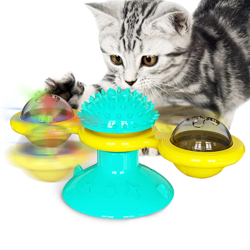 Windmill Cat Toy Bottom Suction Cup Design Built-In Catnip Ball Luminous Ball Cat Cleaning Toy Cat Cleaning Toy With Toothpaste
Windmill Cat Toy Bottom Suction Cup Design Built-In Catnip Ball Luminous Ball Cat Cleaning Toy Cat Cleaning Toy With Toothpaste