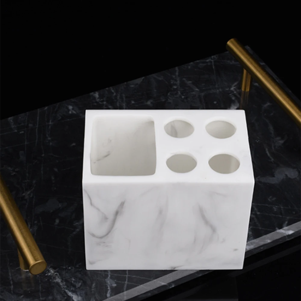 Resin Imitation Marble Bathroom Accessory Set Mouthwash Cup Soap Toothbrush Holder Shampoo Bottle Household Wash Set
Resin Imitation Marble Bathroom Accessory Set Mouthwash Cup Soap Toothbrush Holder Shampoo Bottle Household Wash Set