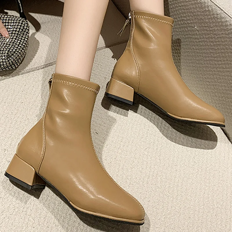 Square Head Back Zipper Women's Casual Boots 2022 Autumn New Fashion Platform Sqiare Heel Mid Heel Women's Ankle Chelsea Boots
Square Head Back Zipper Women's Casual Boots 2022 Autumn New Fashion Platform Sqiare Heel Mid Heel Women's Ankle Chelsea Boots