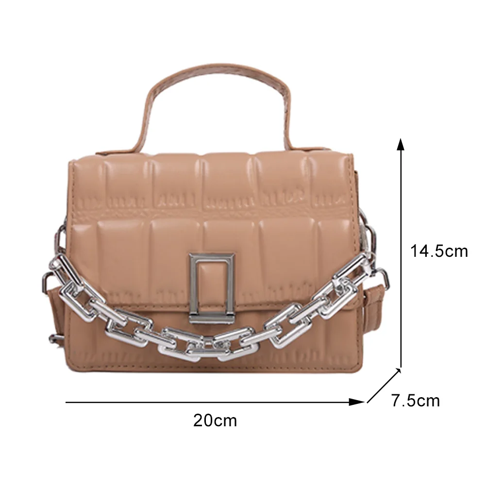Fashion Women PU Leather Stone Pattern Shoulder Crossbody Messenger Bag Casual Ladies Thick Chain Small Purse Handbags
Fashion Women PU Leather Stone Pattern Shoulder Crossbody Messenger Bag Casual Ladies Thick Chain Small Purse Handbags