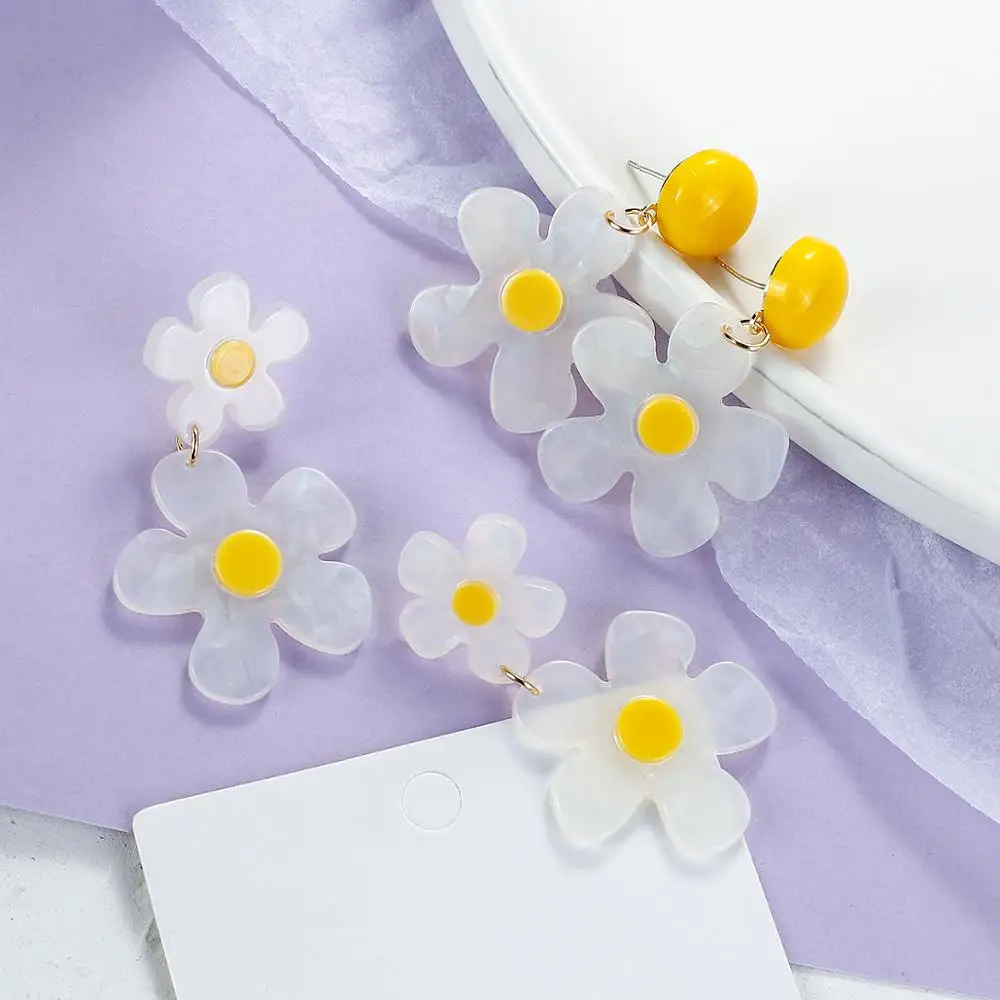 Lifefontier Korea Double Flower Earrings Sweet Cute Transparent Acrylic Flower Big Earrings 2020 Fashion Women Statement Jewelry
Lifefontier Korea Double Flower Earrings Sweet Cute Transparent Acrylic Flower Big Earrings 2020 Fashion Women Statement Jewelry