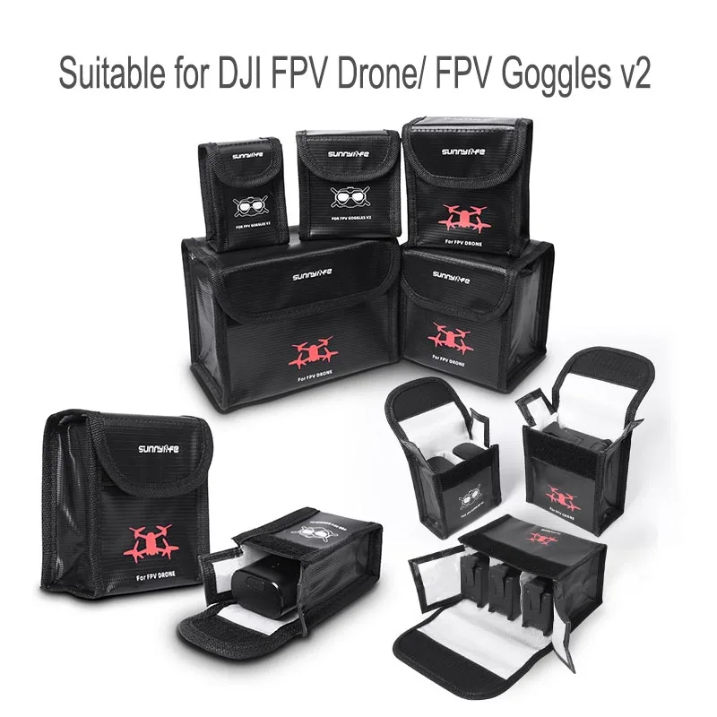 for DJI Avata Drone Battery Safe Bag Storage Case Transport Safety Protector Explosion-proof for DJI FPV Goggles v2 Accessory
for DJI Avata Drone Battery Safe Bag Storage Case Transport Safety Protector Explosion-proof for DJI FPV Goggles v2 Accessory