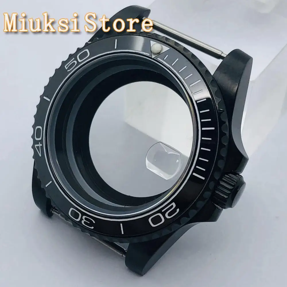 40mm black watch case transparent glass sapphire glass fit NH35 36 ETA 2836 Miyota 8205 8215 821A Mingzhu DG2813 3804 movement
40mm black watch case transparent glass sapphire glass fit NH35 36 ETA 2836 Miyota 8205 8215 821A Mingzhu DG2813 3804 movement