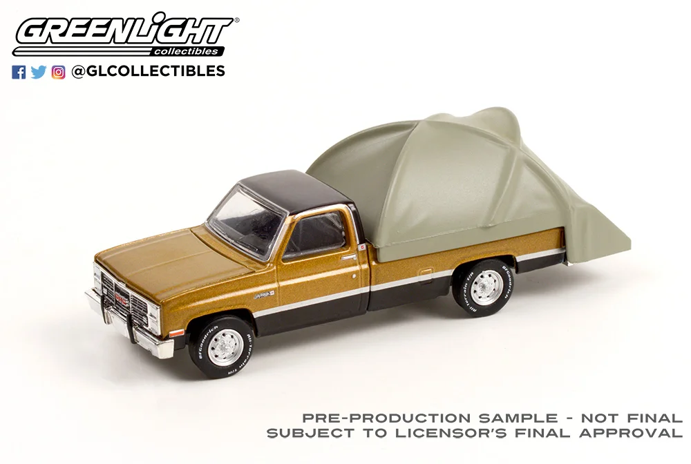 1/64 GREENLIGHT 1984 GMC Picsella Classic & Modern Camping tent Collection die-cast alloy dolly model
1/64 GREENLIGHT 1984 GMC Picsella Classic & Modern Camping tent Collection die-cast alloy dolly model