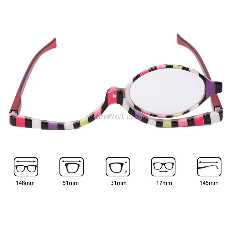 Magnifying Glasses Makeup Cosmetic Reading Glass Folding Eyeglasses +1.0~+4.0 #J 
Magnifying Glasses Makeup Cosmetic Reading Glass Folding Eyeglasses +1.0~+4.0 #J