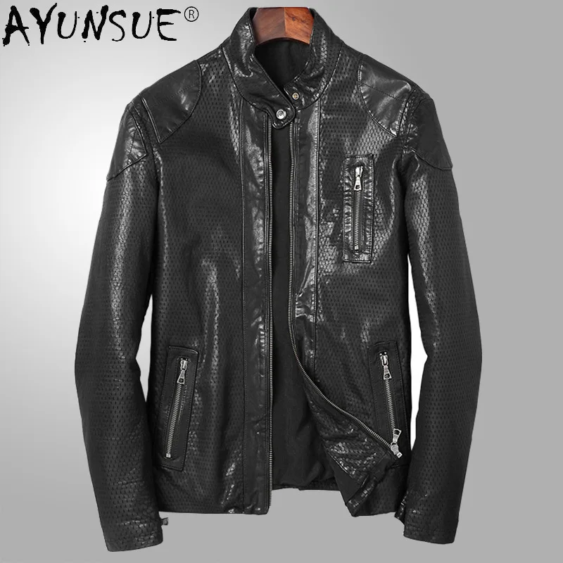 AYUNSUE 2021 Genuine Sheepskin Leather Jacket Men Black Real Leather Coat Male Motorcycle Outerwear Chaqueta Cuero Hombre SQQ315
AYUNSUE 2021 Genuine Sheepskin Leather Jacket Men Black Real Leather Coat Male Motorcycle Outerwear Chaqueta Cuero Hombre SQQ315