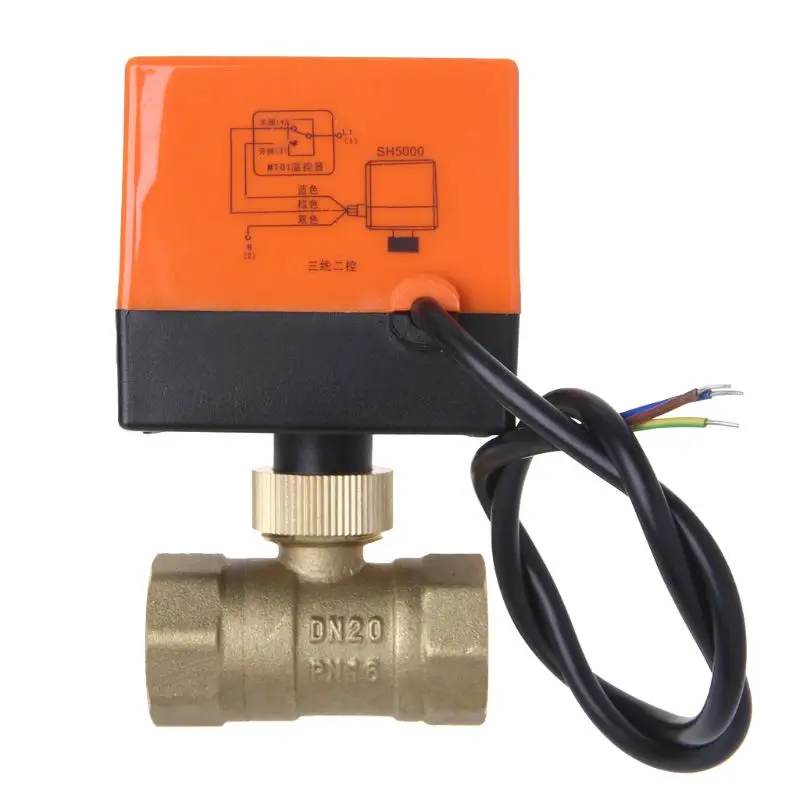 Electric Motorized Brass Ball Valve DN20 AC 220V 2 Way 3-Wire with Actuator L69A
Electric Motorized Brass Ball Valve DN20 AC 220V 2 Way 3-Wire with Actuator L69A