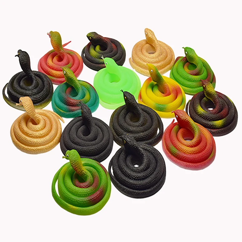 Simulation Snake Toy 80cm Soft Rubber Fake Snake Trick Frightening Cobra Crew Props Tian Snake Simulation Toy Trick Toy
Simulation Snake Toy 80cm Soft Rubber Fake Snake Trick Frightening Cobra Crew Props Tian Snake Simulation Toy Trick Toy
